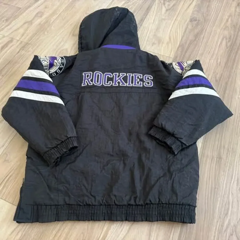 Colorado Rockies Vintage Starter Jacket Large